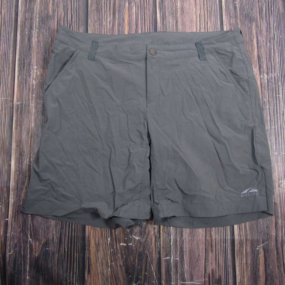 GoLite Hiking Shorts Men Large Gray Nylon Spandex Stretch Outdoor Trail